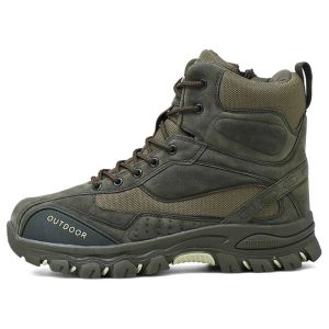 Boots Tactical Military Combat Boots Men Us Army Hunting Trekking Camping Mountaine de travail d'hiver chaussures de force spéciale Bottes de désert