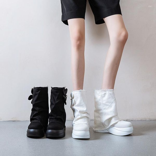 Bottes Temperament Fashion Short Femme Blanc 2023 Automne Tendance Doux Et Cool Unique Sont Minces