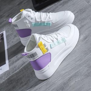 Laarzen Teniz Feminino 2021 Sneakers For Women High Top Woman Leather Breathable Casual Shoes Lace Up Tennis Female Sport Ladies Mujer