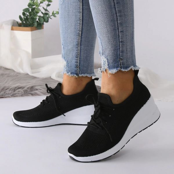 Bottes Chaussures de tennis pour femmes 2023 coin sécheur épaisse chaussures respirantes semelles molles à relâchement de chaussures décontractées pour femmes baskets