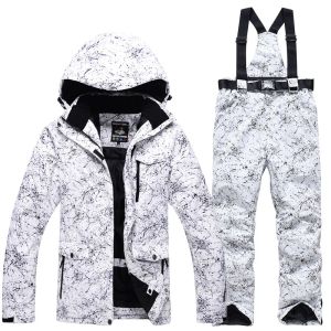 Combinaison de Ski épaisse et chaude pour hommes, coupe-vent, imperméable, veste et pantalon de snowboard, salopette de neige, nouvelle collection hiver