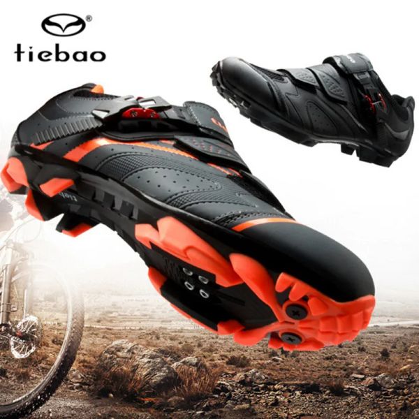 Botas TieBao Ciclismo Zapatos Sapatilha Ciclismo MTB Men zapatillas Mujeres zapatos de bicicleta de montaña