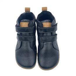 Botas TipsieToes Top Brand Cuero descalzo Bebé Niño Niña Niño Zapato para niños para moda Primavera Otoño Invierno Botas de tobillo Caja de punta más ancha 231218