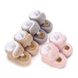 Bottes Enfant Bébé Filles Neige Hiver Chaud Ours Modèle Cheville Garder Chaussures De Marche Enfants Chaussons Premiers Marcheurs Livraison Directe Enfants Mate Dhioy