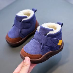 Bottes enfant en bas âge bébé hiver garçons fille chaude neige peluche fond doux chaussures pour bébés nés baskets en plein air enfants 231124