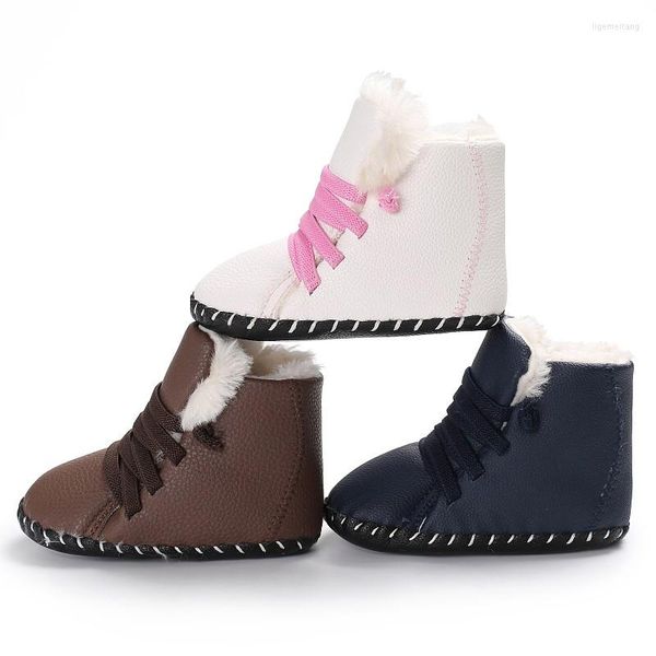 Botas Niño Bebé Niños Niñas Zapatos Zapatilla De Deporte Suela Suave Invierno Casual Nacido Prewalker 0-18 Meses