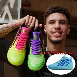 Boots Top Fashion Brand Lamelo Ball MB Chaussures de basket-ball Men MB.02 2 Honeycomb Phoenix PHENOM FLARE LUNAR JADE BLUE TRACHER