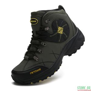 Botas zapatos de trekking hombres impermeables senderismo zapatos de trepaptados hombres deportivos zapatos de caza de campamento duradero calzado al aire libre Max tamaño 47