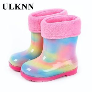 Laarzen ULKNN Regenschoenen voor kinderen voor kinderen Roze babylaarzen Kinderen Private Water Colour Meisjeslaarzen Schoenen Regenlaarzen voor kinderen Gele schoen voor kinderen 231019