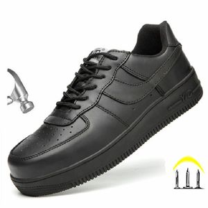 Boots unisex merk sneakers stalen teen cap buitenlaarzen licht niet -slip atletische werk veiligheidsschoenen klassieke designer werkschoenen
