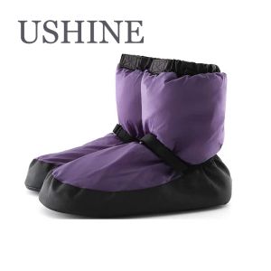 Bottes Ushine Ballet d'hiver Chaussures de danse nationale adultes de danse moderne Botte de coton Exercice d'échauffement