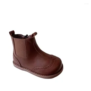 Boots Vintage Kids Chaussures 2024 Automne / hiver Boys Boys Casual Ankle for Babies