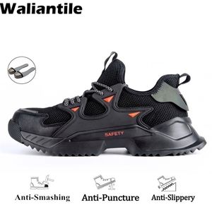 Laarzen Waliantile mode mannen mannelijke veiligheidsschoenen voor werk constructie punctie proof onverwoestbaar werkende stalen teen sneakers 220913