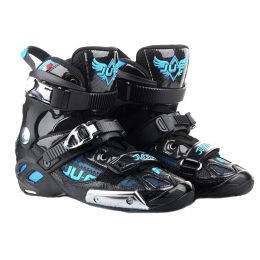 Boots War Wolf 165 mm Distance Up Boots High Ankle Semisolft for Slalom Patines Speed en ligne Skates Upper Shoes Patines professionnelles