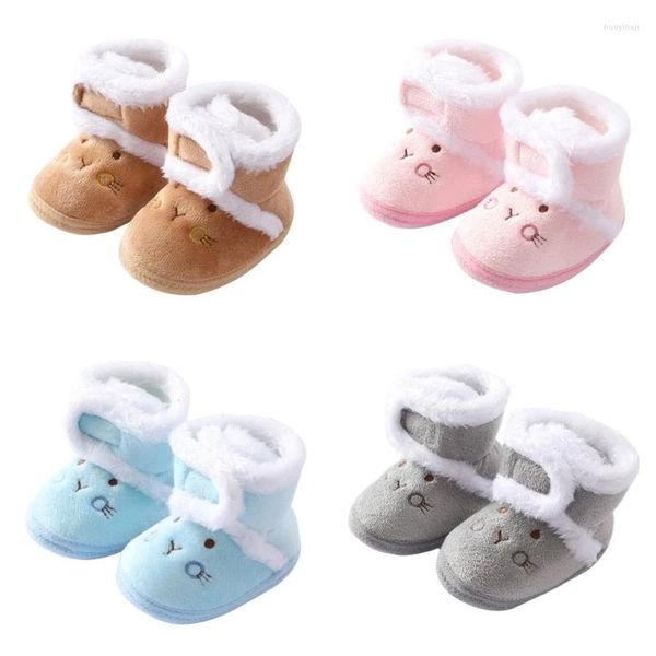 Bottes chaussons chauds nés garçon fille enfant en bas âge pour bébés de 3-5-7-9 mois