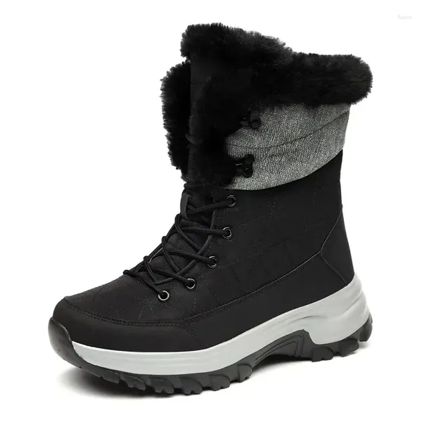 Boots Chaussures de coton d'hiver imperméable des hommes chauds pour hommes