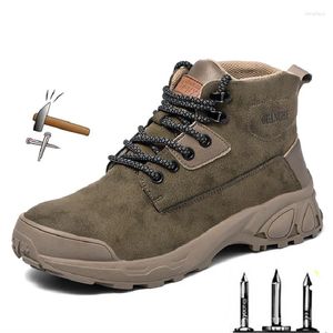 Laarzen Waterdichte Winter Heren Stalen Neus Schoenen Onverwoestbaar Werkveiligheid Dames Outdoor Antislip Beschermende Sneakers