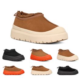 Botas Clima Zapatillas híbridas Diseñador para mujer Bota de lluvia Tazz Botines Piel de gamuza Castaño Zapato de invierno superior 35-40