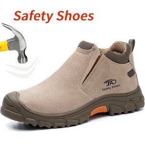 Bottes Soudage Sécurité pour hommes Antismashing Construction Chaussures de travail Puncture Proof Indestructible 230812