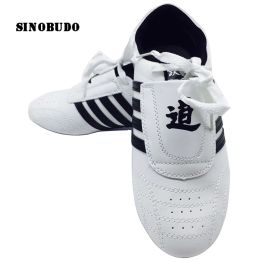 Boots White Taekwondo Chaussures de haute qualité High Quality Breatch Kung Fu Chaussures Wushu Taichi Karate Martial Arts Wrestling Fighting Sneakers