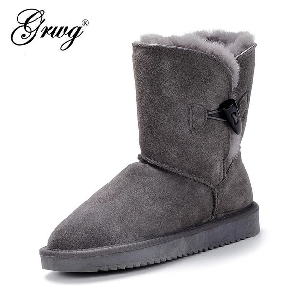 Bottes Vente en gros/au détail de haute qualité femmes australie bottes de neige classiques en cuir véritable fourrure naturelle bottes d'hiver marque femmes chaussures chaudes 231026