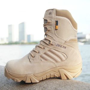 Boots Hiver Automne Hommes militaires Boots Delta Force spéciale Désert de combat Tactical Combat Boats Army Travail Chaussures Cuir Snow Boot mâle