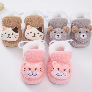 Bottes hiver bébé garçons fille premiers marcheurs semelle souple infantile enfant en bas âge chaussures chaussures chaud né dessin animé princesse