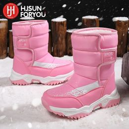 Bottes Hiver enfants bottes princesse élégantes filles chaussures imperméables fille garçon bottes de neige enfants chaud haute qualité bottes en peluche 231109