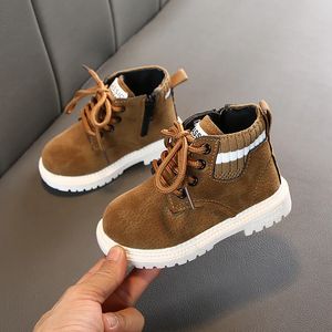 Boots Winter Children Casual Shoes Autumn Boots Boys Shoes Fashion Leather Soft Anti Slip Girls Boots 21-30 Sport Running Shoes 231026