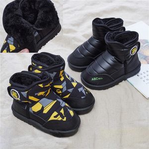 Bottes hiver bottes de neige pour enfants épaissie chaussures en coton garçon imperméables et antidérapantes fille chaude 1 3 15 ans L220921