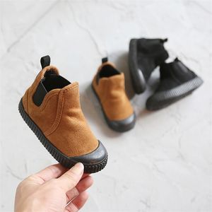 Bottes Chaussures d'hiver en coton chaud pour enfants bottes pour enfants simples à la mode 2-7 ans bottes de neige hautes pour garçons et filles 220913