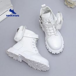 Bottes Hiver enfants chaussures en cuir PU imperméable en peluche bottes enfants bottes de neige marque filles garçons bottes décontractées mode baskets 231005
