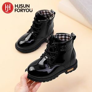 Boots Hiver Enfants Chaussures Pu Le cuir imperméable Boots Plux