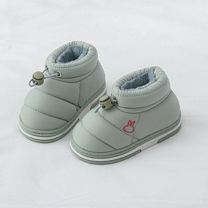 Laarzen winter voor peuter meisje schoenen platte hakken pluche kinderen indoor huis niet-slip baby SWB001 221129