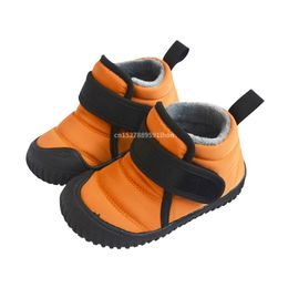 Botas de inverno crianças botas de neve infantil bebê menina sapatos de algodão pelúcia quente criança tênis moda meninos botas curtas antiderrapante laranja 230923