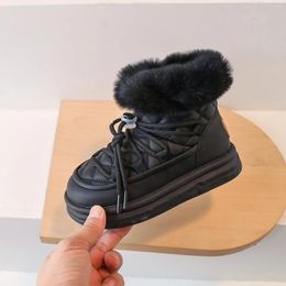 Botas Invierno Niños Cálido Felpa Niños Niños Niñas Nieve Moda Clith Niños Zapatos Casuales Para