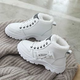 Bottes hiver dames chaussures 2023 nouveau à lacets femmes baskets neige cheville imperméable plate-forme chaude Botas femme chaussures Mujer 221215