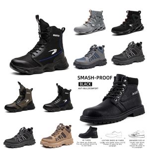 Bottes d'hiver pour hommes et femmes, baskets imperméables en cuir pelucheux, chaussures d'escalade unisexes pour l'extérieur, antidérapantes, chaudes, bottines de randonnée, body running basaball hockey GAI