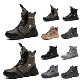 Bottes Hiver Hommes Bottes En Peluche En Cuir Baskets Imperméables Chaussures D'escalade Unisexe Femmes En Plein Air Antidérapant Chaud Randonnée Bottine Homme runningg camppi GAI