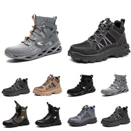 Botas Botas De Invierno para Hombre Zapatillas De Deporte Impermeables De Cuero De Felpa Zapatos De Escalada Unisex Mujeres Al Aire Libre Antideslizante Cálido Bota De Tobillo para Senderismo Hombre Camping Senderismo Caza Esquí GAI