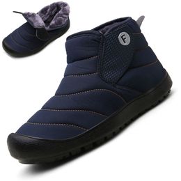 Laarzen winter mannen pluche warme enkelschoenen vrouwen glijden op niet -slip bota's paar masculin zapatillas hombre plus size 3647 220913