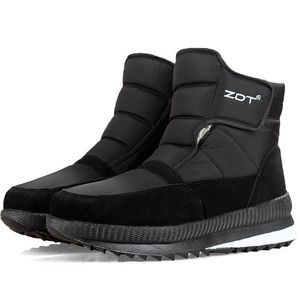 Botas invierno hombres zapatos de gran tamaño impermeable nieve espesado tobillo de algodón para mujeres antideslizante botas de piel cálida 221007