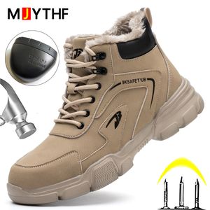 Laarzen winterveiligheidsschoenen mannen anti-smash anti-punctie werk sneakers stalen teen licht comfortbeveiliging onverwoestbaar 230201