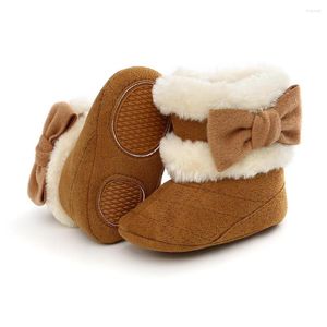 Laarzen Winter Sneeuw Voor Geboren Baby Meisjes Laarsjes Houd Warm Pluche Binnenkant Antislip Baby Peuter Leuke Zachte Bodem Schoenen