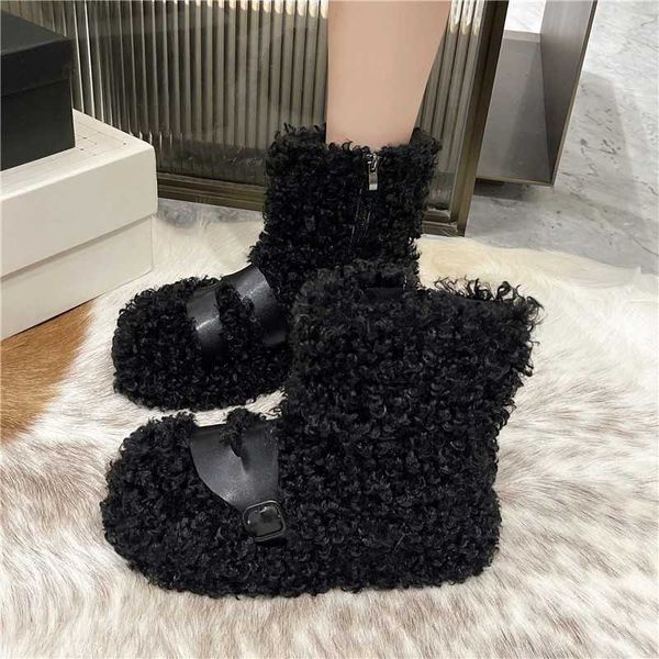 Bottes hiver femmes neige mi-mollet velours fourrure isolation chaude coton Pad Botas Mujer 2023 femmes chaussures 221215