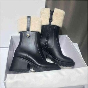 Botas Mujer Betty Botas Botas De Lluvia Altas Zapatos Welly Tacones Altos Plataforma Beeled De Goma De Pvc Hasta La Rodilla Negro Impermeable Zapatos De Lluvia Al Aire Libre9