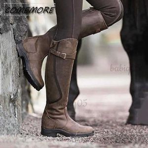 Laarzen Dames Laarzen PU-leer Rits Retro Casual Dames Designer Booties Gladiator Lage hak Schoenen Damesmode Lange Botas Mujer 2022 T231117