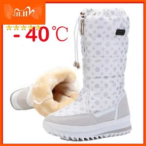 Bottes femmes bottes chaussures d'hiver femmes plate-forme épaisse en peluche chaud imperméable haute neige bottes botas mujer taille 35-42 231019