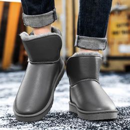 Bottes femmes haut neige mode décontracté Couple chaussures Parent enfant chaud en cuir taille 35-45