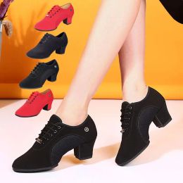 Boots Femmes Latin Dance Shoes Jazz Ballroom Salsa Chaussures de danse Femme High Heels Children Training Modern Tango Dance Sneakers Femme